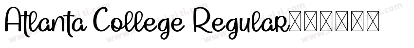 Atlanta College Regular字体转换